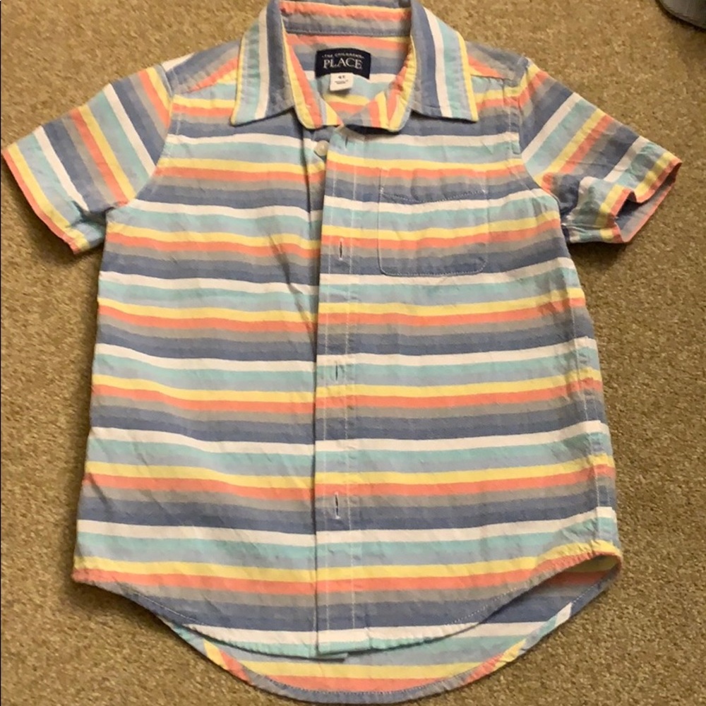 Boys button down short sleeve shirt